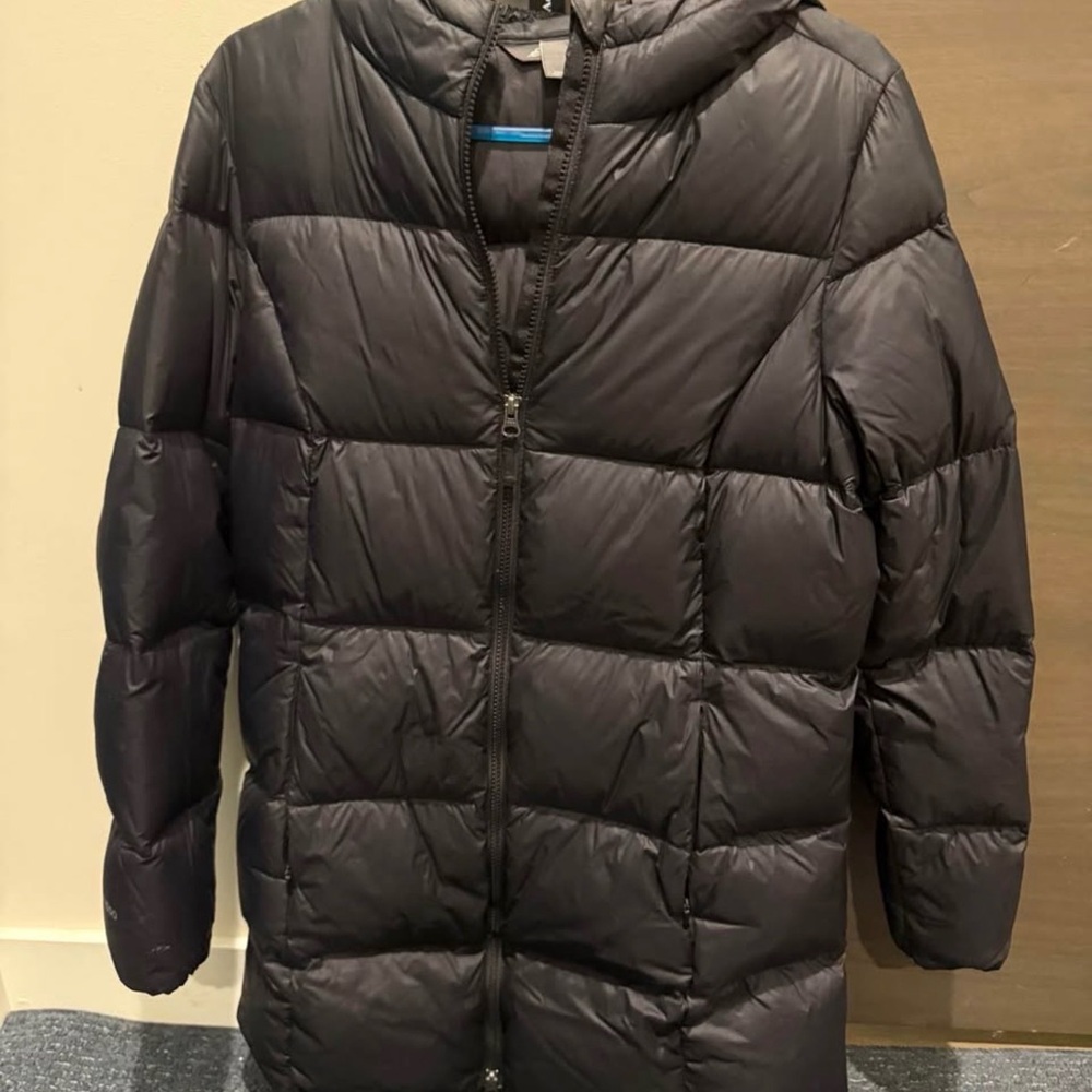 Eddie Bauer Women's Black Puffer Coat with Hood